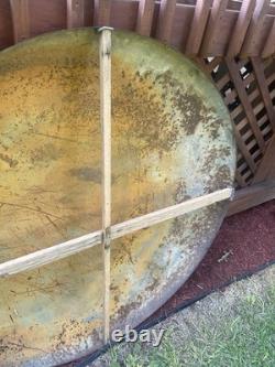 Coca Cola 4 Foot Metal LARGEST button sign Gas Station Coke 1950s Americana