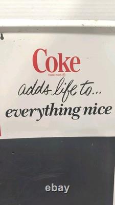 Coca-Cola Advertising Menu Board Chalkboard Adds Life Pop Soda Sign Coke