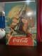 Coca-Cola Advertising Sign Soda Theme All Year Round Red Blue Beige Green