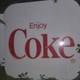 Coca-Cola Advertising Sign White Red Soda Theme