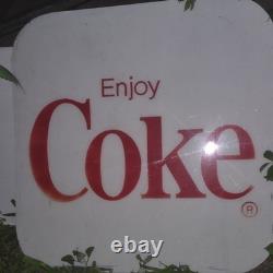 Coca-Cola Advertising Sign White Red Soda Theme