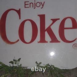 Coca-Cola Advertising Sign White Red Soda Theme