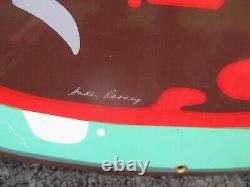 Coca-Cola Ande Rooney Metal Coke Bottle 43 almost 4ft. TALL! 394/5000