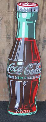 Coca-Cola Ande Rooney Metal Coke Bottle 43 almost 4ft. TALL! 855/5000