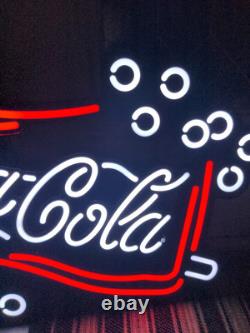 Coca Cola Animated Sign LED Bottle Bubbles Coke Wall Hanging New Never Used