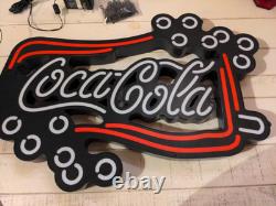 Coca Cola Animated Sign LED Bottle Bubbles Coke Wall Hanging New Never Used