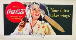 Coca Cola, Aviatrix, 1941, Vintage Ad, Official, Licensed 1996 Art Print