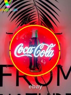 Coca Cola Bottle 17x17 Neon Sign Lamp Light With HD Vivid Printing Man Cave EY