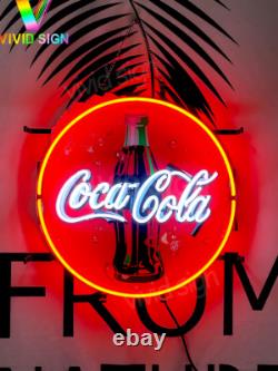 Coca Cola Bottle 17x17 Neon Sign Lamp Light With HD Vivid Printing Man Cave EY