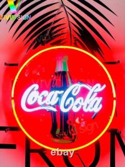 Coca Cola Bottle 17x17 Neon Sign Lamp Light With HD Vivid Printing Man Cave EY