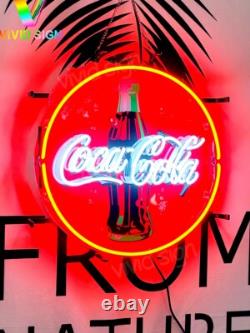 Coca Cola Bottle 17x17 Neon Sign Lamp Light With HD Vivid Printing Man Cave EY