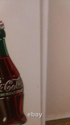 Coca Cola Bottle pilaster sign HTF in this condition withbracket & 16 Button