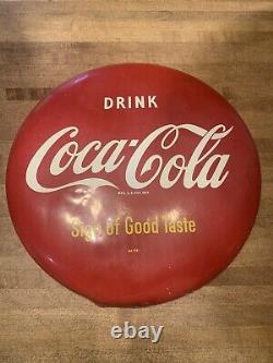 Coca Cola Button Sign 12 AM 128 Sign Of Good Taste