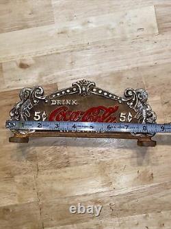 Coca Cola Cash Register Set Lot x3 Sign Solid Metal Plaque Patina Soda Collector