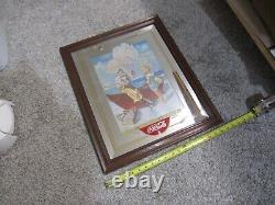 Coca-Cola Centennial Framed Mirror 19x23 vintage 1886 1986 COKE
