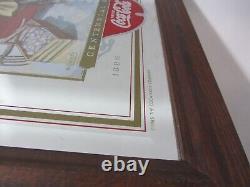 Coca-Cola Centennial Framed Mirror 19x23 vintage 1886 1986 COKE