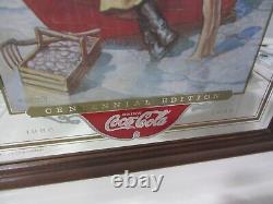 Coca-Cola Centennial Framed Mirror 19x23 vintage 1886 1986 COKE