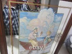 Coca-Cola Centennial Framed Mirror 19x23 vintage 1886 1986 COKE