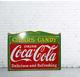Coca Cola Cigar Candy Porcelain Enamel Heavy Metal Sign 27 x 18 Inches DSP