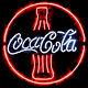 Coca Cola Coca-Cola Ice Cold Coke 16x16 Neon Lamp Light Sign Glass Wall Decor