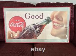 Coca-Cola / Coke 1957 Cardboard Good Drink 20 X 36 Rare