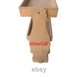 Coca Cola Coke 4 Tier Wooden Advertising Store Display Stand Rack Pick Up Only
