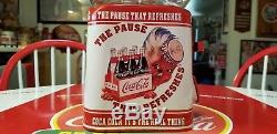 Coca Cola Coke Coin Gumball Candy Peanut Oak Acorn Vending Machine / Sign