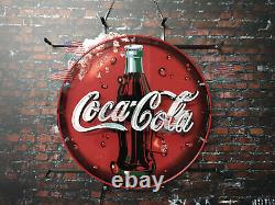 Coca Cola Coke Logo Lamp Neon Light Sign 24x24 HD Vivid Printing Technology
