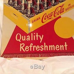 Coca Cola Coke Rare 1957 original take a case home today TIN SIGN 20x28 GOOD
