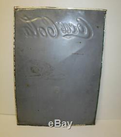 Coca-Cola Coke Soda Tin Advertising Sign and Menu Board 1941 Dated