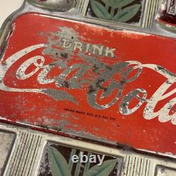 Coca-Cola Coke Thermometer Art Deco Double Bottle 1930s 40s Working