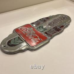 Coca-Cola Coke Thermometer Art Deco Double Bottle 1930s 40s Working