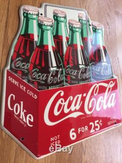 Coca Cola Die Cut Six Pack Sign