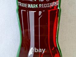 Coca Cola Die Cut Tin Bottle Sign