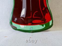 Coca Cola Die Cut Tin Bottle Sign