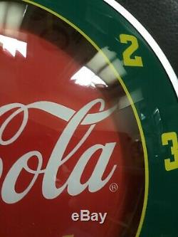Coca Cola Double Bubble Clock Coke Soda Sign Pepsi