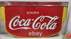 Coca Cola Double Sided Porcelain Enamel Original Sign Collectible Advertising