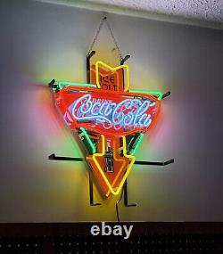 Coca Cola Drink Ice Cold Coke 20x16 Neon Sign Lamp Light HD Vivid Printing