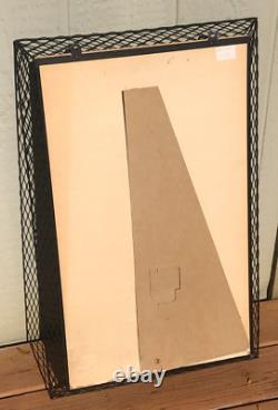 Coca Cola Easel Back Cardboard in Canadian Mesh Frame 1958