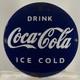 Coca-Cola Enamel Sign Ø 50cm (19.7) Retro Restaurant Pub Vintage Decoration