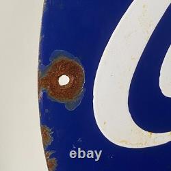 Coca-Cola Enamel Sign Ø 50cm (19.7) Retro Restaurant Pub Vintage Decoration