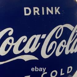 Coca-Cola Enamel Sign Ø 50cm (19.7) Retro Restaurant Pub Vintage Decoration