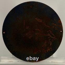 Coca-Cola Enamel Sign Ø 50cm (19.7) Retro Restaurant Pub Vintage Decoration