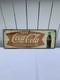 Coca Cola Fish Tail Sign Vintage 1950s Steel Litho 12x32 MCA 1455