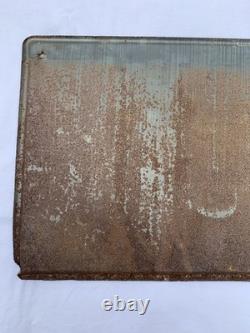 Coca Cola Fish Tail Sign Vintage 1950s Steel Litho 12x32 MCA 1455