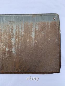 Coca Cola Fish Tail Sign Vintage 1950s Steel Litho 12x32 MCA 1455