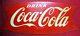 Coca Cola Fishtail Metal 12x5 Metal Sign 1960's Soda Pop Vintage