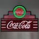 Coca Cola Flex LED Neon sign 39 Coke Soda Art Deco Wall lamp lighted Steel Case