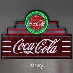 Coca Cola Flex LED Neon sign Marquee 39 Coke Soda Art Deco Wall lamp Steel Case