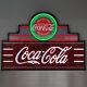 Coca Cola Flex LED Neon sign Marquee 39 Coke Soda Art Deco Wall lamp Steel Case